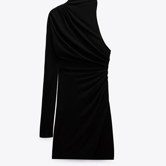 ZARA LIMITED EDITION DRESS WITH DRAPED DETAIL - Picture 4 of 8